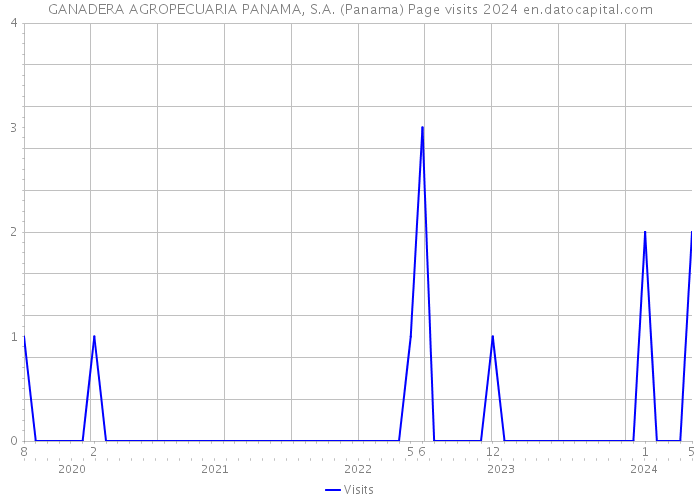 GANADERA AGROPECUARIA PANAMA, S.A. (Panama) Page visits 2024 