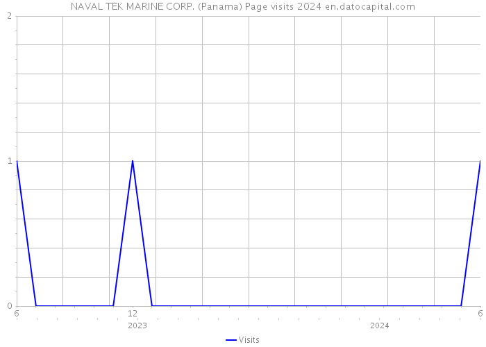 NAVAL TEK MARINE CORP. (Panama) Page visits 2024 