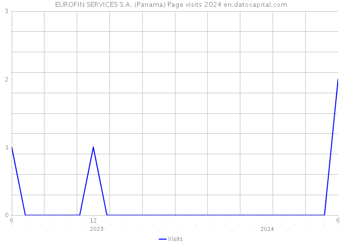 EUROFIN SERVICES S.A. (Panama) Page visits 2024 