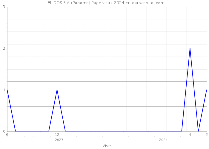 LIEL DOS S.A (Panama) Page visits 2024 