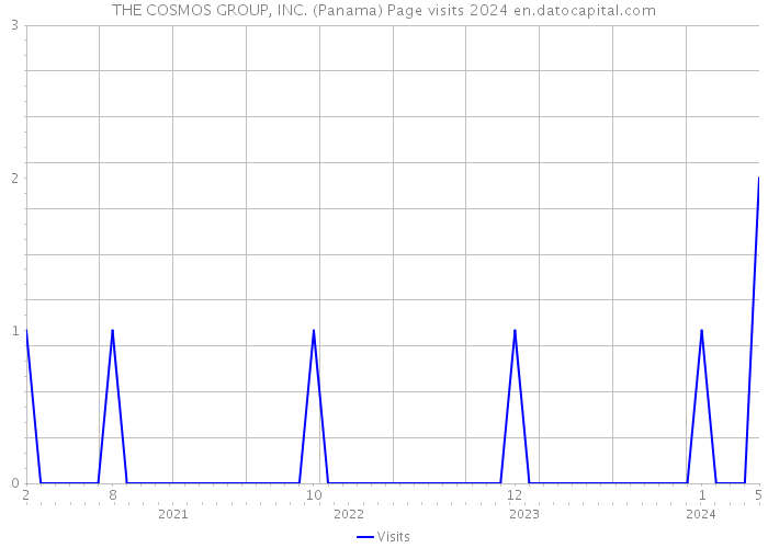 THE COSMOS GROUP, INC. (Panama) Page visits 2024 