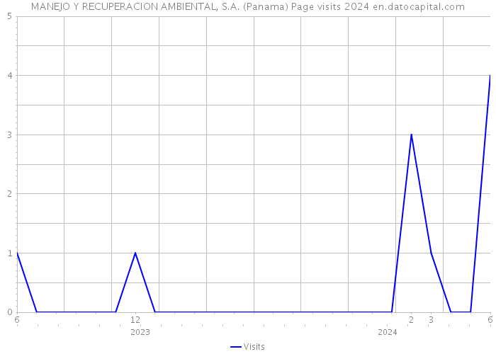 MANEJO Y RECUPERACION AMBIENTAL, S.A. (Panama) Page visits 2024 
