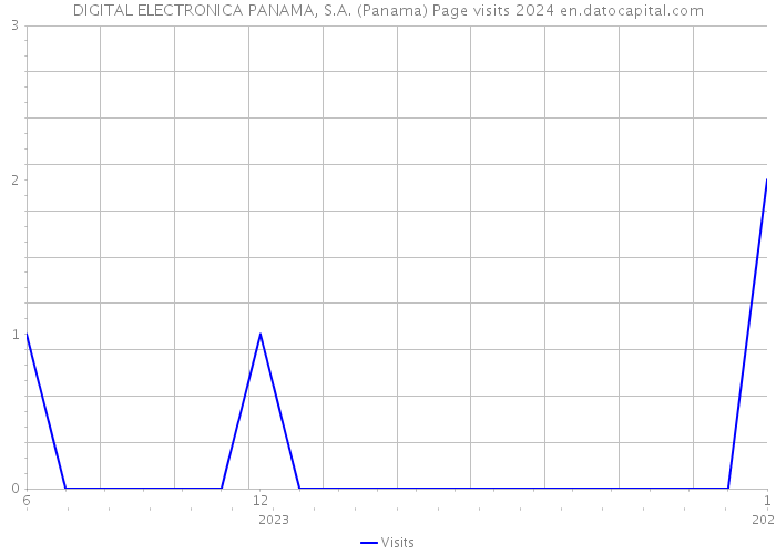 DIGITAL ELECTRONICA PANAMA, S.A. (Panama) Page visits 2024 