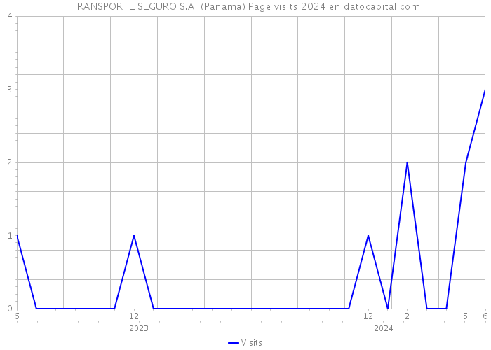 TRANSPORTE SEGURO S.A. (Panama) Page visits 2024 