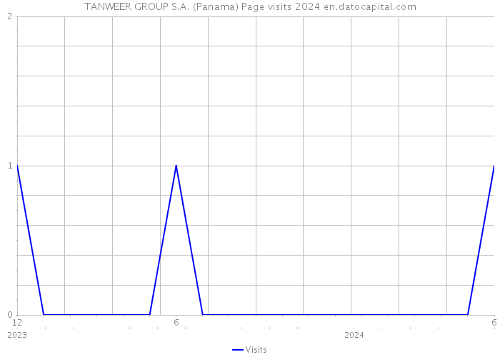 TANWEER GROUP S.A. (Panama) Page visits 2024 