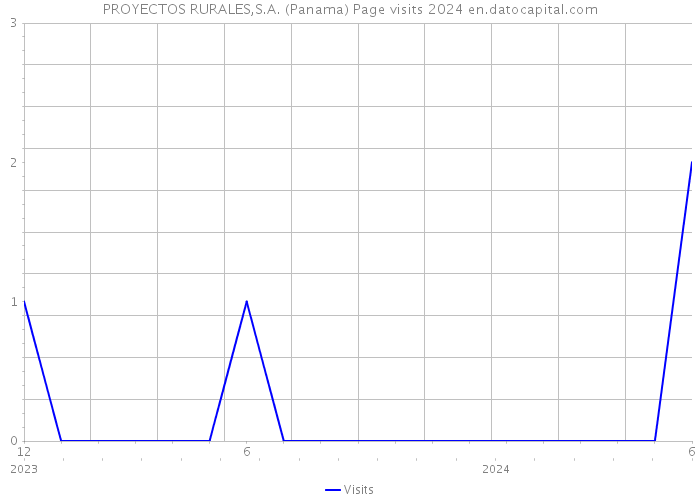 PROYECTOS RURALES,S.A. (Panama) Page visits 2024 