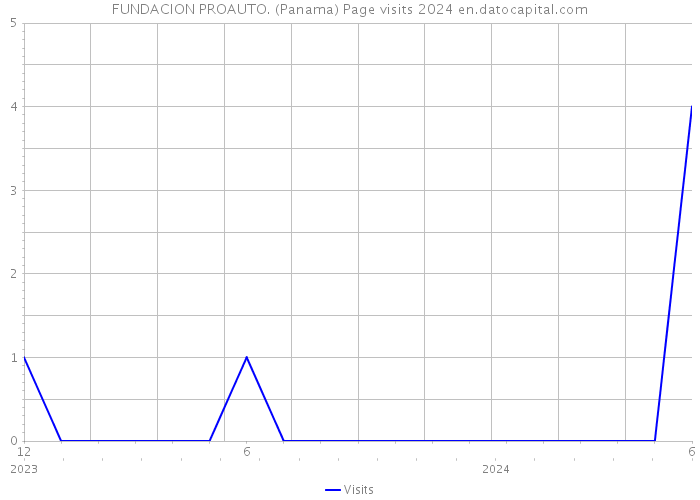 FUNDACION PROAUTO. (Panama) Page visits 2024 