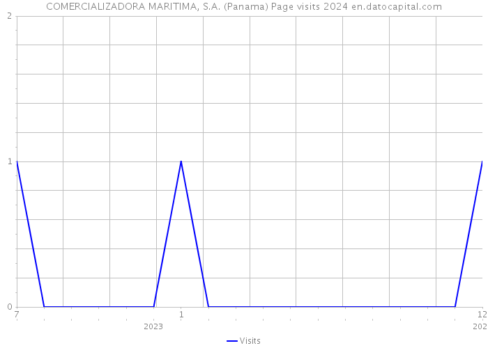COMERCIALIZADORA MARITIMA, S.A. (Panama) Page visits 2024 