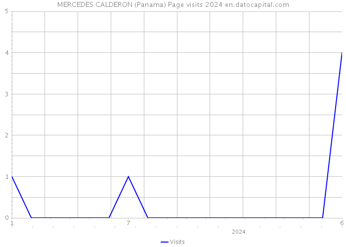 MERCEDES CALDERON (Panama) Page visits 2024 