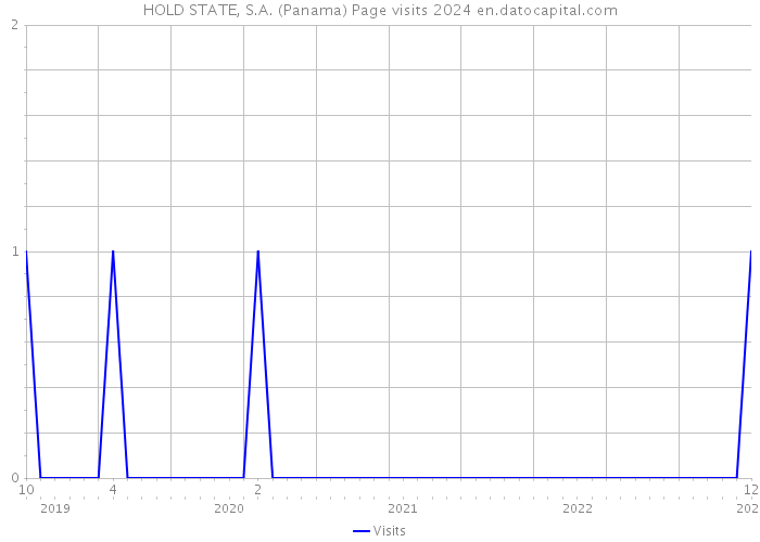 HOLD STATE, S.A. (Panama) Page visits 2024 
