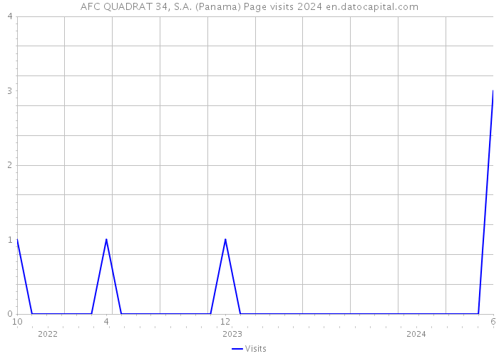 AFC QUADRAT 34, S.A. (Panama) Page visits 2024 