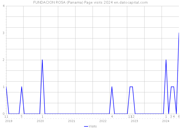 FUNDACION ROSA (Panama) Page visits 2024 
