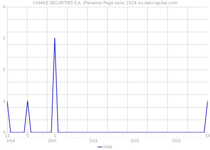 CAMILE SECURITIES S.A. (Panama) Page visits 2024 