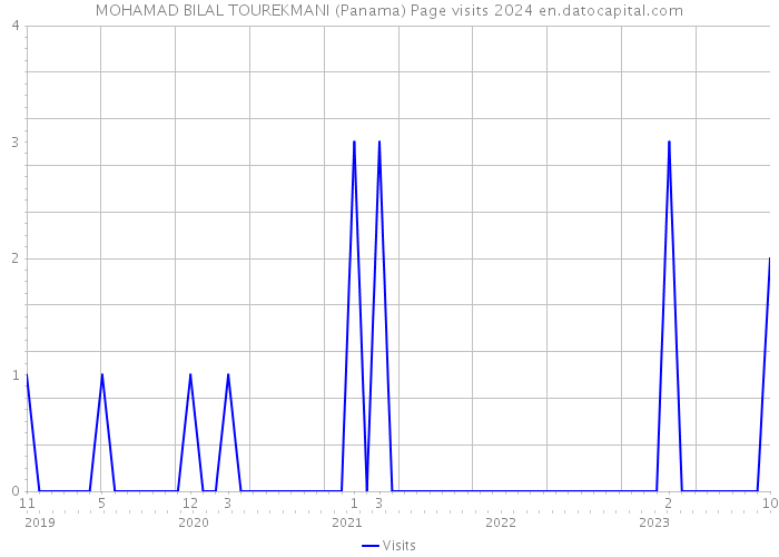 MOHAMAD BILAL TOUREKMANI (Panama) Page visits 2024 