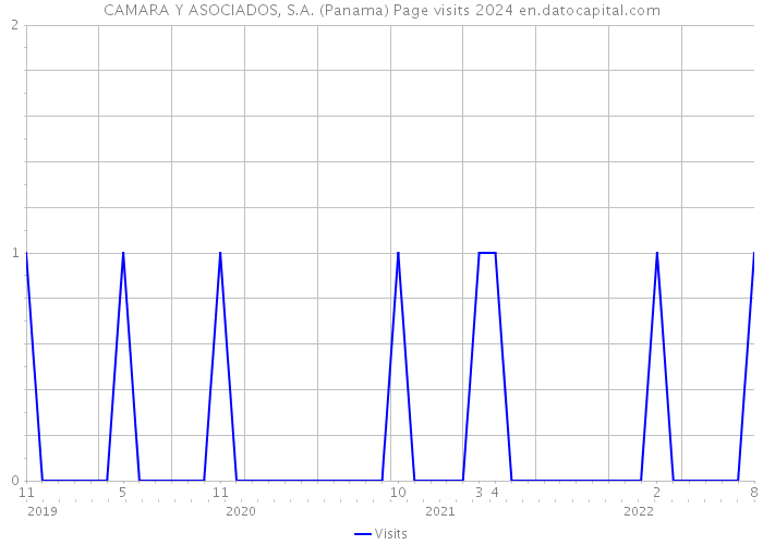 CAMARA Y ASOCIADOS, S.A. (Panama) Page visits 2024 