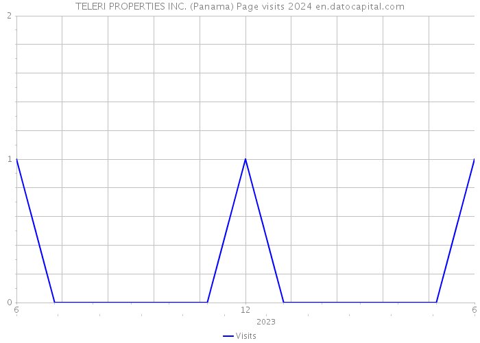 TELERI PROPERTIES INC. (Panama) Page visits 2024 