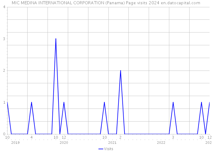 MIC MEDINA INTERNATIONAL CORPORATION (Panama) Page visits 2024 