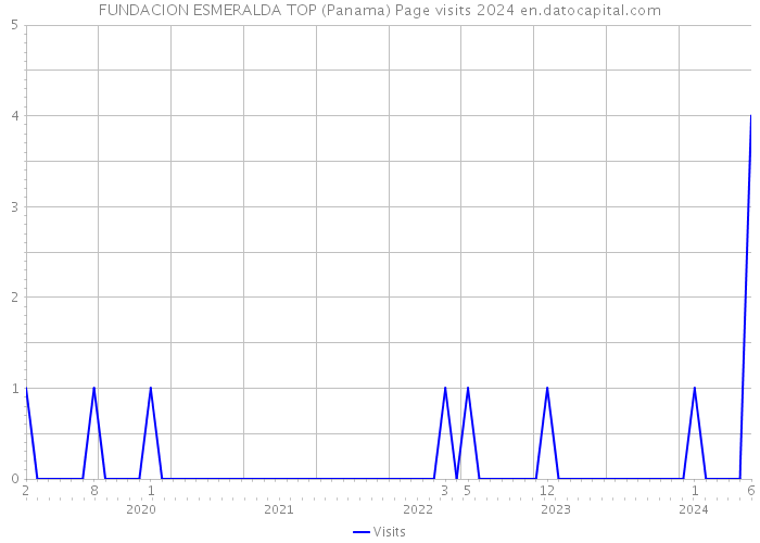 FUNDACION ESMERALDA TOP (Panama) Page visits 2024 