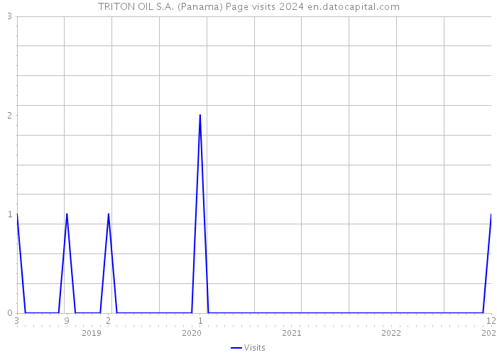 TRITON OIL S.A. (Panama) Page visits 2024 