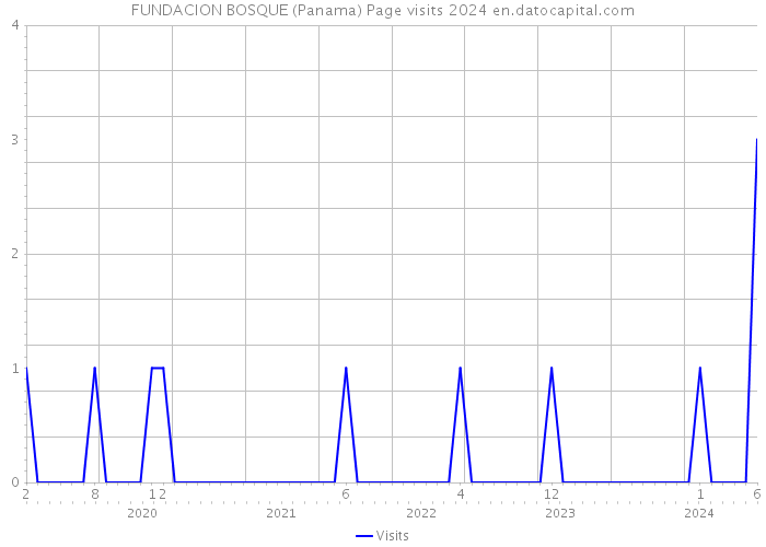FUNDACION BOSQUE (Panama) Page visits 2024 