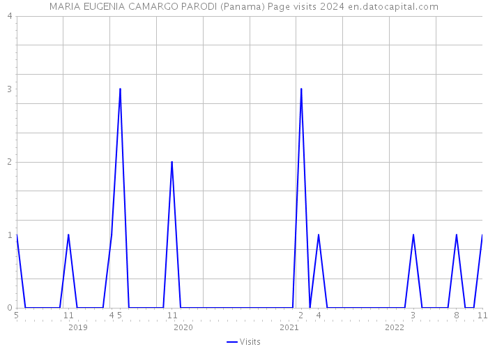 MARIA EUGENIA CAMARGO PARODI (Panama) Page visits 2024 