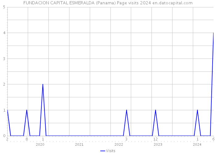 FUNDACION CAPITAL ESMERALDA (Panama) Page visits 2024 