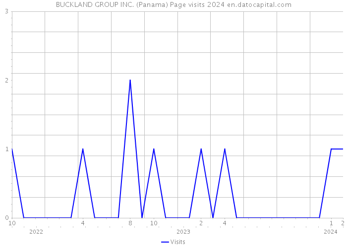 BUCKLAND GROUP INC. (Panama) Page visits 2024 