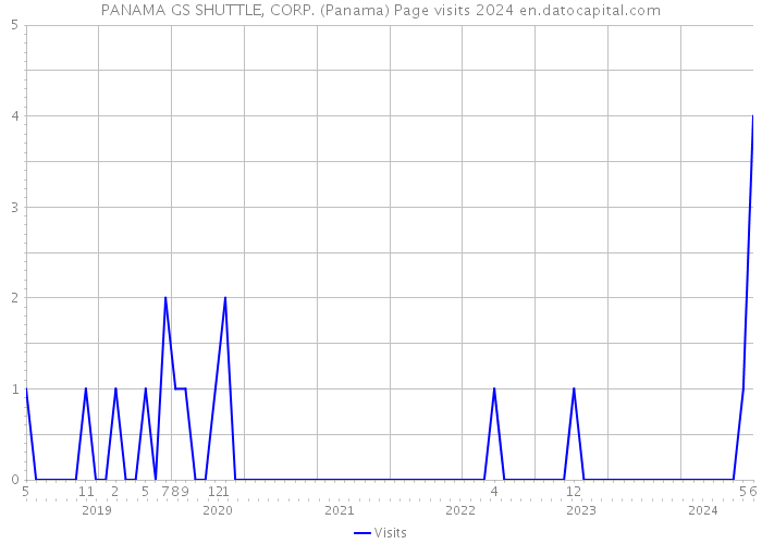 PANAMA GS SHUTTLE, CORP. (Panama) Page visits 2024 