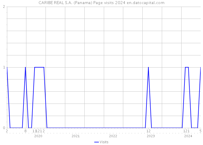 CARIBE REAL S.A. (Panama) Page visits 2024 