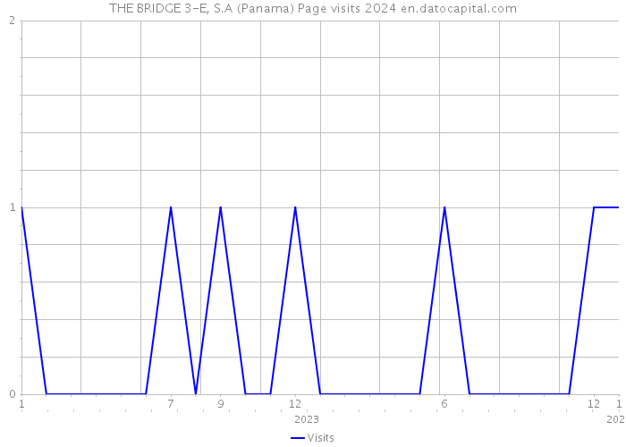 THE BRIDGE 3-E, S.A (Panama) Page visits 2024 