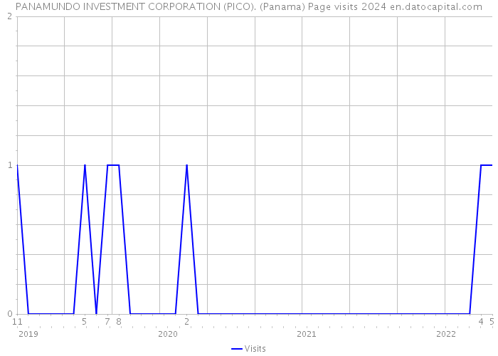 PANAMUNDO INVESTMENT CORPORATION (PICO). (Panama) Page visits 2024 