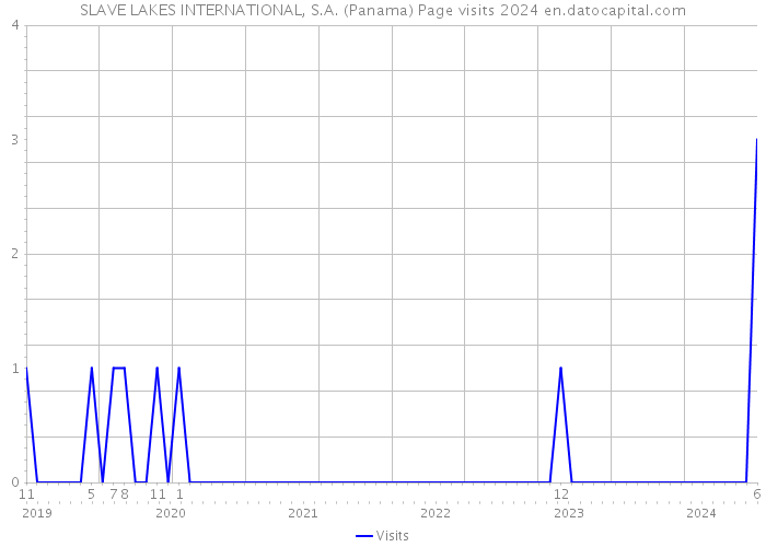 SLAVE LAKES INTERNATIONAL, S.A. (Panama) Page visits 2024 