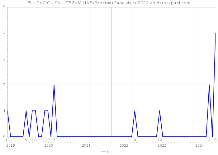 FUNDACION SALUTE FAMILIAE (Panama) Page visits 2024 