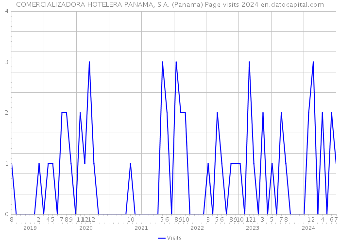 COMERCIALIZADORA HOTELERA PANAMA, S.A. (Panama) Page visits 2024 