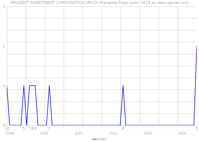 PRUDENT INVESTMENT CORPORATION (PICO) (Panama) Page visits 2024 