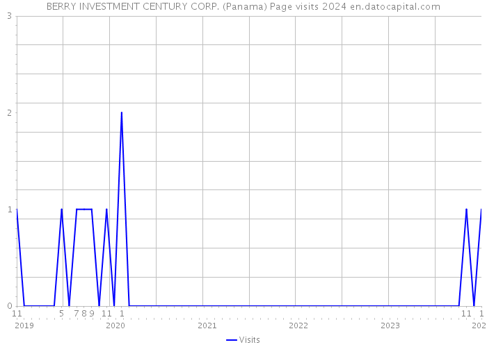 BERRY INVESTMENT CENTURY CORP. (Panama) Page visits 2024 
