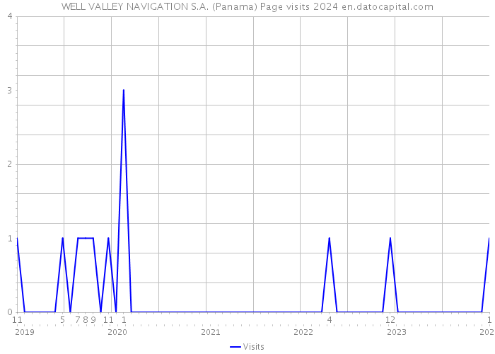 WELL VALLEY NAVIGATION S.A. (Panama) Page visits 2024 