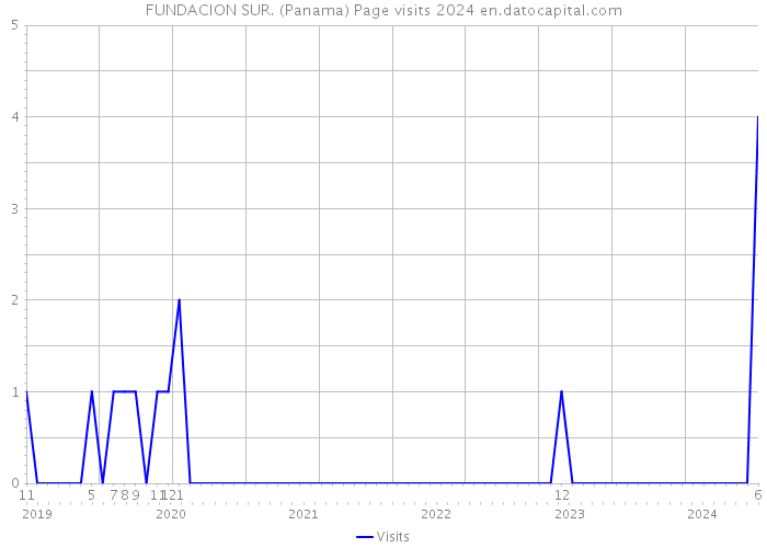 FUNDACION SUR. (Panama) Page visits 2024 