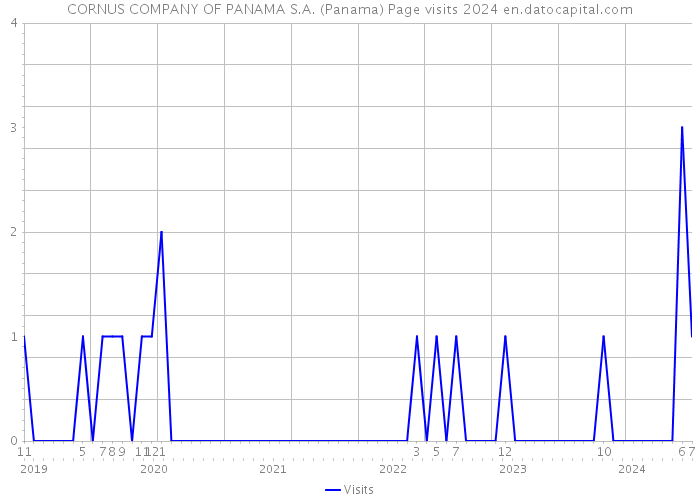 CORNUS COMPANY OF PANAMA S.A. (Panama) Page visits 2024 