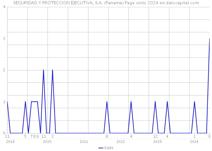 SEGURIDAD Y PROTECCION EJECUTIVA, S.A. (Panama) Page visits 2024 