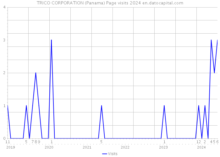 TRICO CORPORATION (Panama) Page visits 2024 