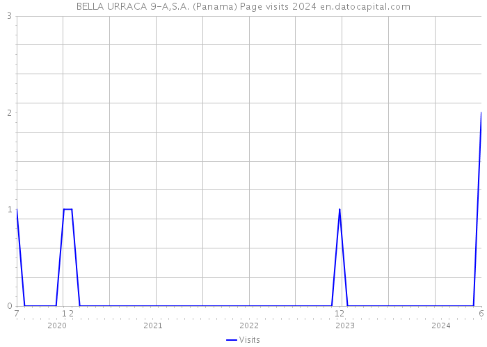 BELLA URRACA 9-A,S.A. (Panama) Page visits 2024 