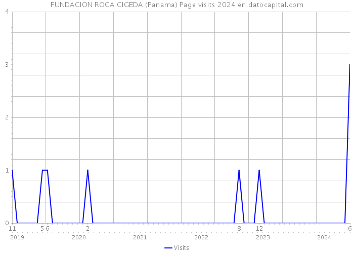 FUNDACION ROCA CIGEDA (Panama) Page visits 2024 