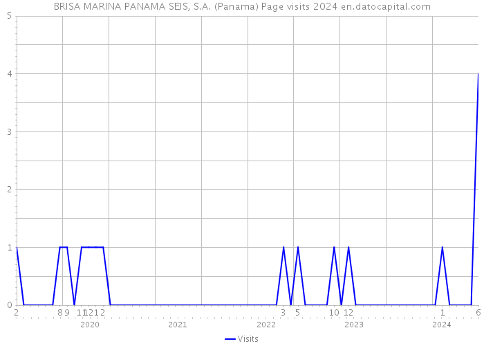 BRISA MARINA PANAMA SEIS, S.A. (Panama) Page visits 2024 