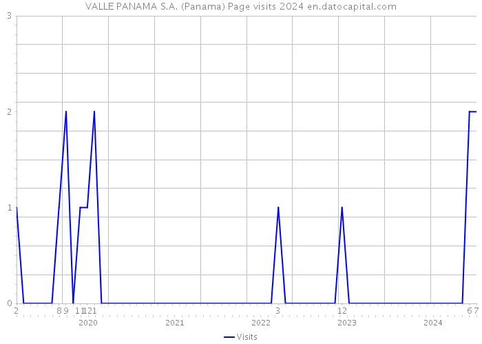 VALLE PANAMA S.A. (Panama) Page visits 2024 