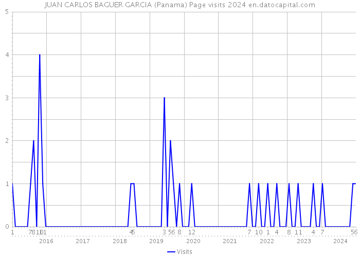 JUAN CARLOS BAGUER GARCIA (Panama) Page visits 2024 
