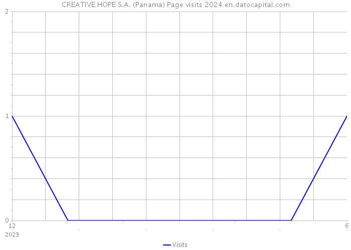 CREATIVE HOPE S.A. (Panama) Page visits 2024 