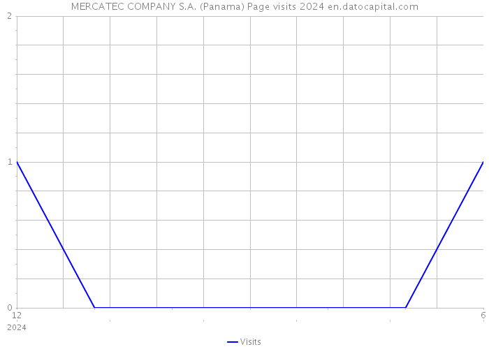 MERCATEC COMPANY S.A. (Panama) Page visits 2024 