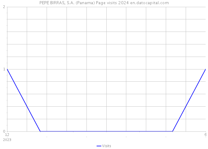 PEPE BIRRAS, S.A. (Panama) Page visits 2024 