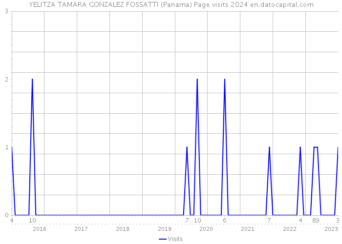 YELITZA TAMARA GONZALEZ FOSSATTI (Panama) Page visits 2024 